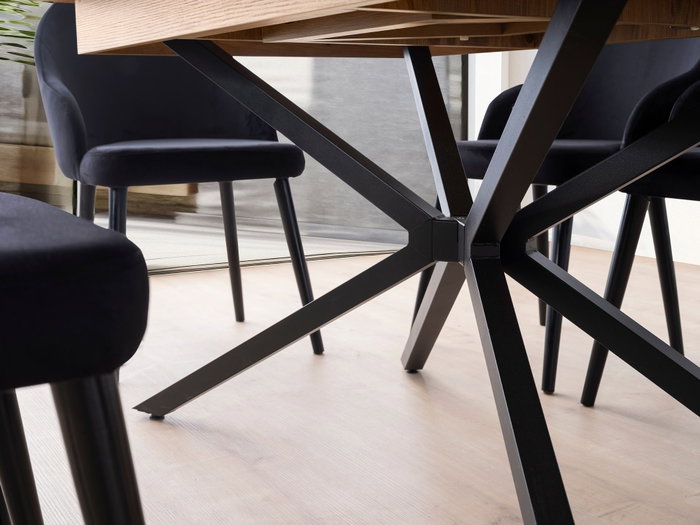 Hanah Home Mesa de Comedor Extensible Marrón